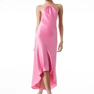 Alice & Olivia Pink Halter Neck Dress